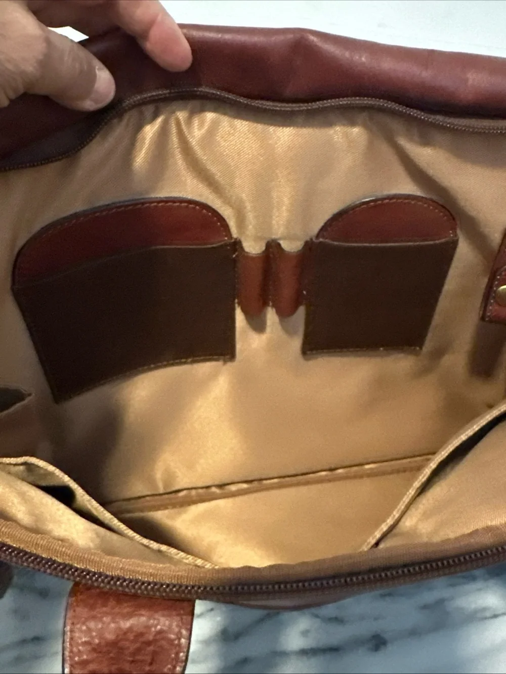 N/A brown leather